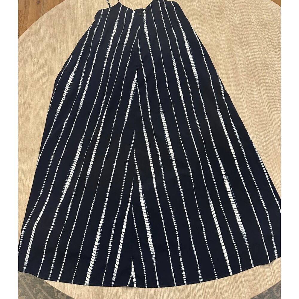 Oversized Banana Republic Tie Dye Maxi Dress Women’s M Navy White Preppy Boho
